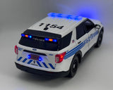 1/24 Ford Explorer- Charlotte- Mecklenburg Police, NC w/ working lights