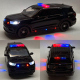 1/43 Unmarked 2022 Ford Police Interceptor w/ working lights