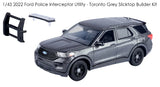 1/43 Unmarked 2022 Ford Police Interceptor w/ working lights