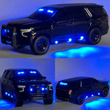 Unmarked Chevy Tahoe w/ working lights- 1/64 scale