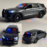 1/43 Unmarked 2022 Ford Police Interceptor w/ working lights